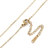 201 Stainless Steel Cable Chain Necklaces NJEW-P309-21G-3