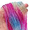 Transparent Painted Glass Beads Strands LS-DGLA-A034-T2mm-A14-2