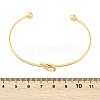 Ion Plating(IP) 304 Stainless Steel Knot Cuff Bangles for Women BJEW-M233-04G-6