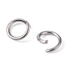 Tarnish Resistant 304 Stainless Steel Open Jump Rings STAS-E011-5x0.7mm-2