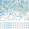 96G 8 Colors Imitation Cat Eye Glass Cylinder Seed Beads GLAA-SC0003-20A-1