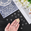 80Pcs Transparent Faceted Glass Connector Charms GLAA-SP0001-88C-01-3