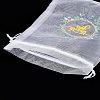 50Pcs Thank You Printed Organza DIY Craft Drawstring Bags PW-WG4E938-26-3