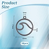 304 Stainless Steel Pendants STAS-UN0044-39-2