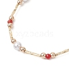 Dyed Natural Malaysia Jade Beaded Bracelets for Women BJEW-JB12028-01-3
