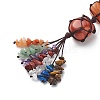 7 Chakra Gemstone Hanging Decorations HJEW-JM00805-03-5