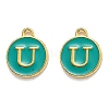 Golden Plated Alloy Enamel Charms LS-ENAM-Q437-15U-1