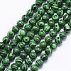 Synthetic Malachite Beads Strands G-F425-38-6mm-1