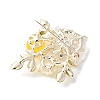 Flower Alloy Brooches for Backpack Clothes JEWB-F038-03LG-2