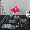Transparent Acrylic Doll Display Holder ODIS-WH0061-27-5