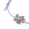 Alloy Braided Bead Bracelet BJEW-JB11082-01-4