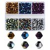 600Pcs 6 Styles Electroplate Glass Bead Strands EGLA-YW0001-66A-1