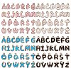 104Pcs Letter A~Z Alloy Enamel Pendant Charms JX170A-1