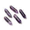 Natural Amethyst Double Terminal Pointed Pendants G-C007-02B-08-1