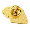 Golden Zinc Alloy Brooches JEWB-Z015-01E-2