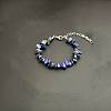 Natural Lapis Lazuli Chip Beaded Bracelets for Women IW6789-20-1