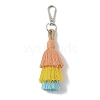 Handmade Macrame Nylon Thread Pendant Decorations HJEW-P019-14P-04-1