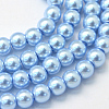 Baking Painted Glass Pearl Bead Strands X-HY-Q003-5mm-24-1