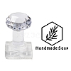 Clear Acrylic Soap Stamps with Handle DIY-XCP0002-91G-1