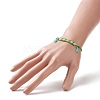 Handmade Japanese Seed Rectangle with Flower Link Braided Bead Bracelet BJEW-MZ00014-01-4