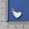 925 Sterling Silver Heart Charms STER-K181-02S-3