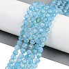 Natural Blue Topaz Beads Strands G-F782-B07-05-2