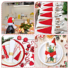 Christmas Hat Cloth Cutlery Set Bags AJEW-WH0401-44-5