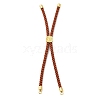 Twisted Nylon Cord Silder Bracelets X-DIY-B066-03G-2