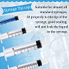 Olycraft 100Pcs Transparent Plastic Syringe Tip Cap AJEW-OC0002-97-5