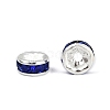 Brass Grade A Rhinestone Spacer Beads RSB035NF-15-3