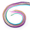 5 strands 5 colors Transparent Glass Beads Strands GLAA-TA0001-25-2