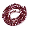 Electroplate Glass Beads Strands EGLA-A044-P1mm-B02-3