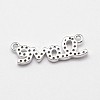 Word Love Brass Micro Pave Grade AAA Cubic Zirconia Links ZIRC-O022-39P-NR-2