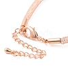 Brass Mesh Chain Bracelets for Women DIY-B066-02G-04-3