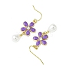 Alloy Enamel Dangle Earrings EJEW-JE06294-01-5