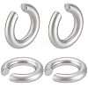 2 Pairs 303 Stainless Steel Cuff Earrings EJEW-BBC0002-25P-1