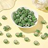 Polymer Clay Rhinestone European Large Hole Beads with Silver Color Plated Brass Cores FPDL-R002-11-5