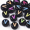 Opaque Black Acrylic Beads MACR-N008-17V-1