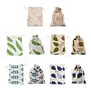 Kissitty 50Pcs 5 Style Cotton and Linen Packing Pouches ABAG-KS0001-02-2