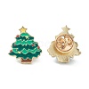 Christmas Themed Alloy Enamel Brooches JEWB-A001-07-2