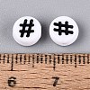 Opaque Acrylic Beads SACR-Q001-10B-4