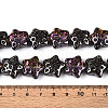 Electroplate Transparent Glass Beads Strands EGLA-N020-02H-4