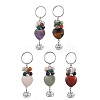 Natural & Synthetic Gemstone Keychain KEYC-JKC01155-1