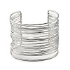 Non-Tarnish 304 Stainless Steel Multi Line Cuff Bangles LS-BJEW-E079-01P-1