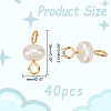 40Pcs Natural Cultured Freshwater Pearl Connector Charms FIND-AB00053-2