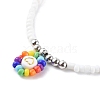 Glass Seed Beads Pendant Necklaces NJEW-JN03459-04-7
