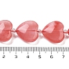 Cherry Quartz Glass Beads Strands G-C150-A32-01-5