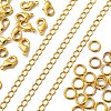 DIY Brass Twisted Chains Necklace Making Kits DIY-LS0002-85-3