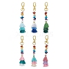 Polycotton Tassel Pendant Decorations HJEW-JM02188-1