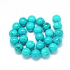 Natural Magnesite Round Bead Strands TURQ-E022-38B-10mm-2